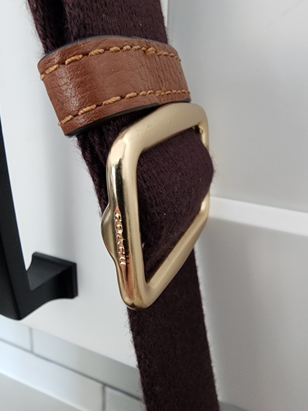 Coach Dempsey Tote 40 - Signature Jacquard Stripe & Leather Patch - Picture 10 of 16